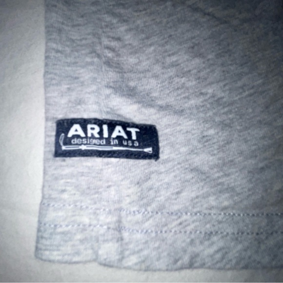 Ariat Women's Gray Graphic T-Shirt Size Small Cotton Spandex PRELOVED - Picture 7 of 7
